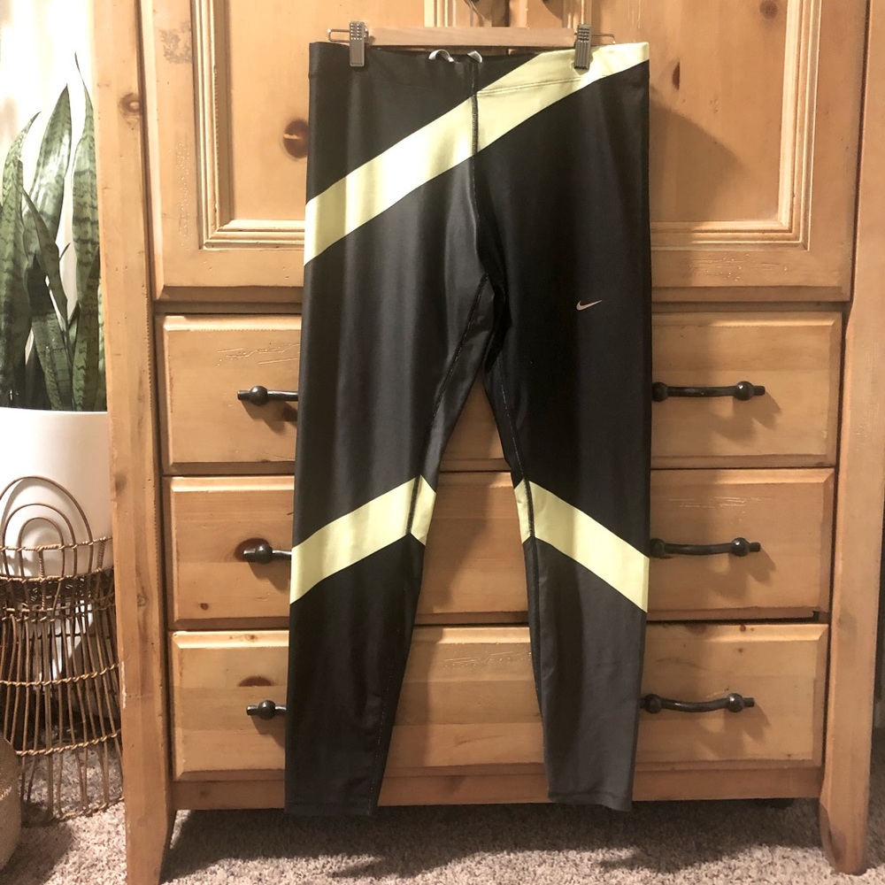 Nike Color-block Metallic Running Leggings